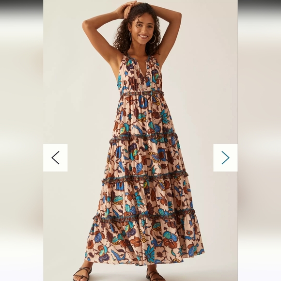 Love The Label Dresses & Skirts - NWT Anthropologie Love The Label Boho Printed Maxi Dress Size XS P 100% cotton
